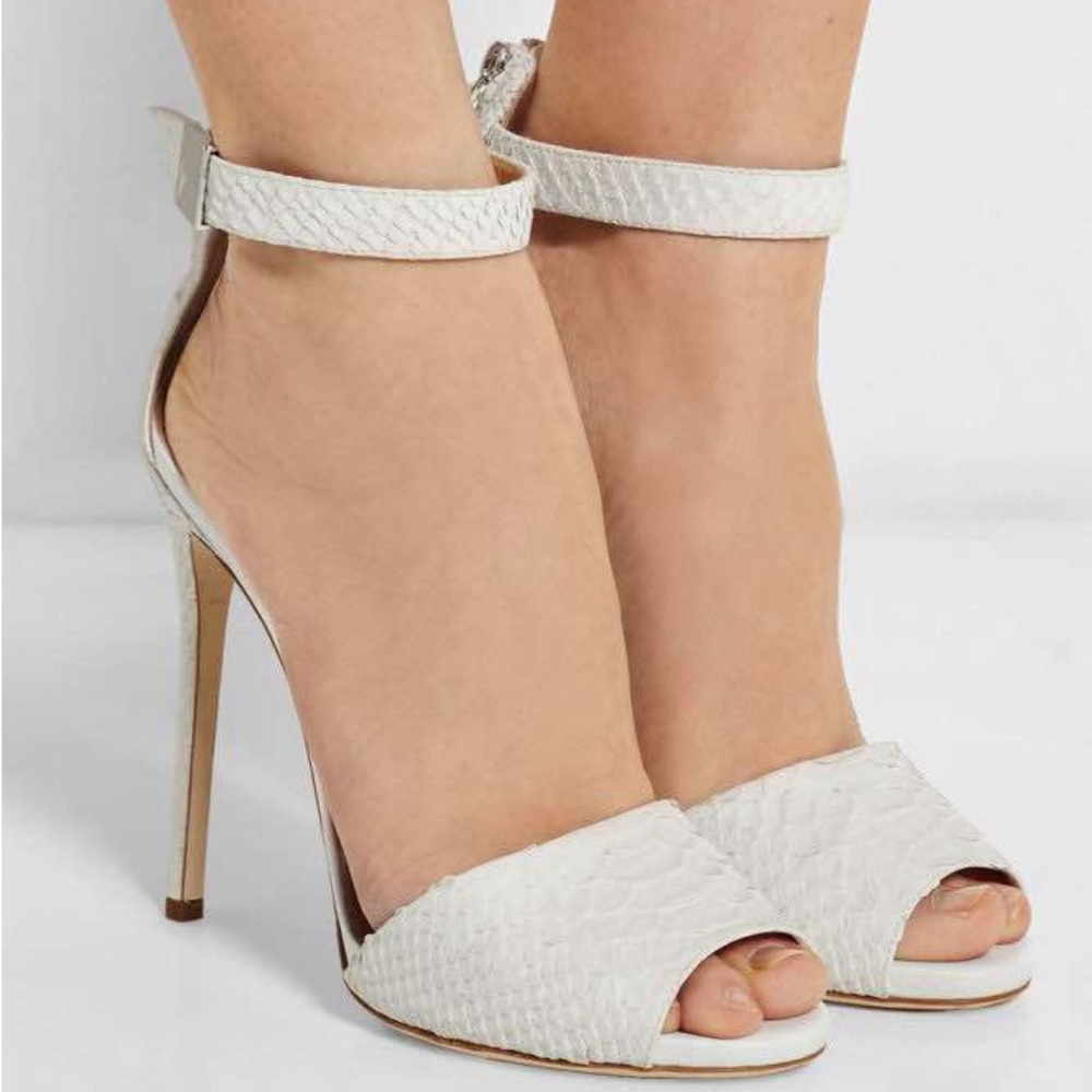 Giuseppe Zanotti White High Heel Sandals